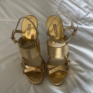 Michael Kors Gold Shoes